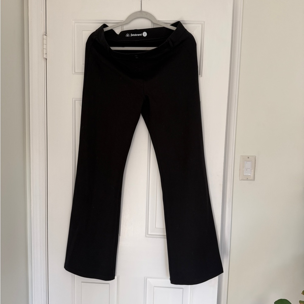 Betabrand Black Bootcut Dress Yoga Pants